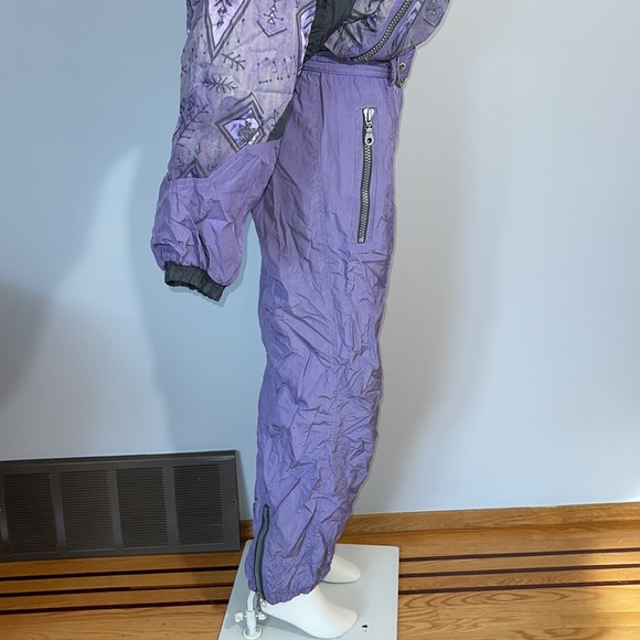 Vintage 80s 90s Canyon Aztec One Piece Ski Suit - Picture 7 of 16